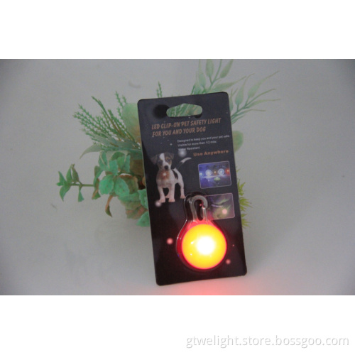 Flashing up LED Pet Dog Cat Safety Light Pendant